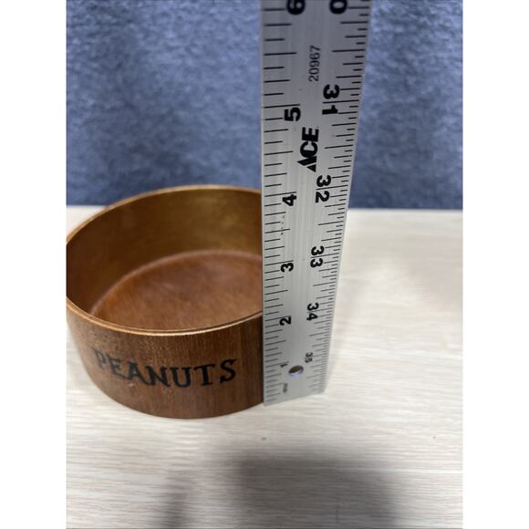 Vintage Rossini Mid Century Modern Set 3 Hand Made Wood Nesting Snack Bowls Teak - Picture 11 of 11